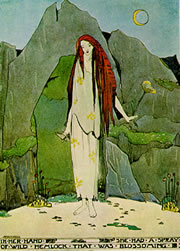 The Fisherman and His Soul - illustration of the witch